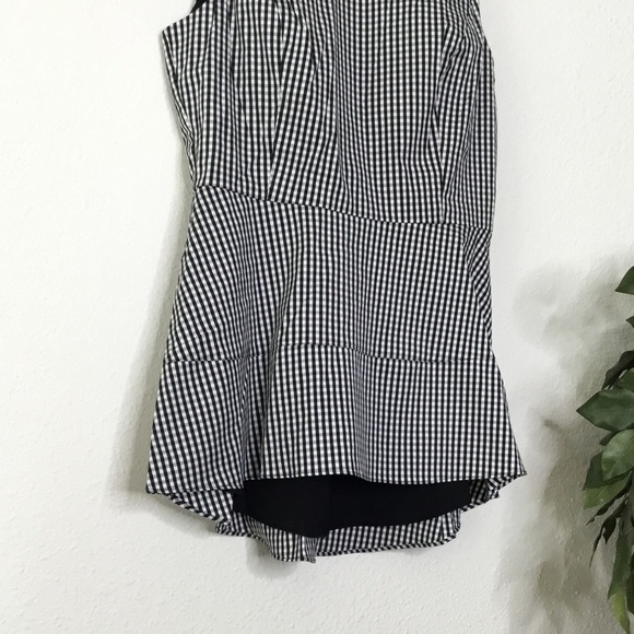 NWT White House Black Market Deliah Gingham Bodice Tank Top - Picture 2 of 8